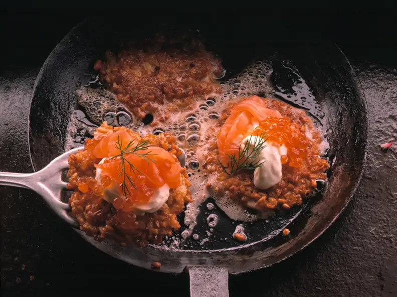 Kernige Reis-Blinis