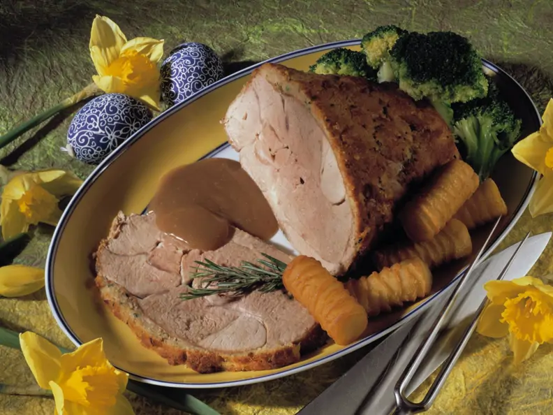 Lammkeule mit Roquefortkruste