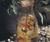 Bohnen in der Flasche