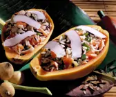 Kokosreis in Papaya