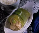 Fisch-Roulade mit Lauch