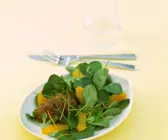 Thunfischtatar an Salat