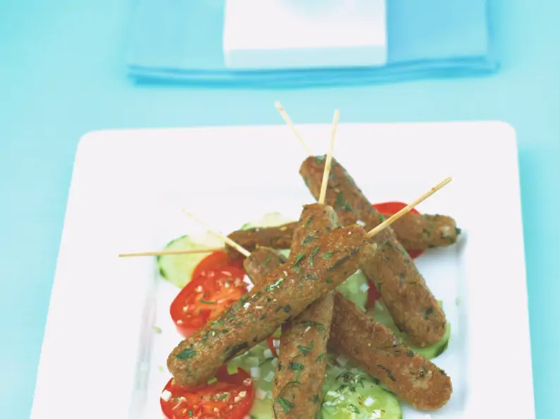 Bulgur-Lammspieße