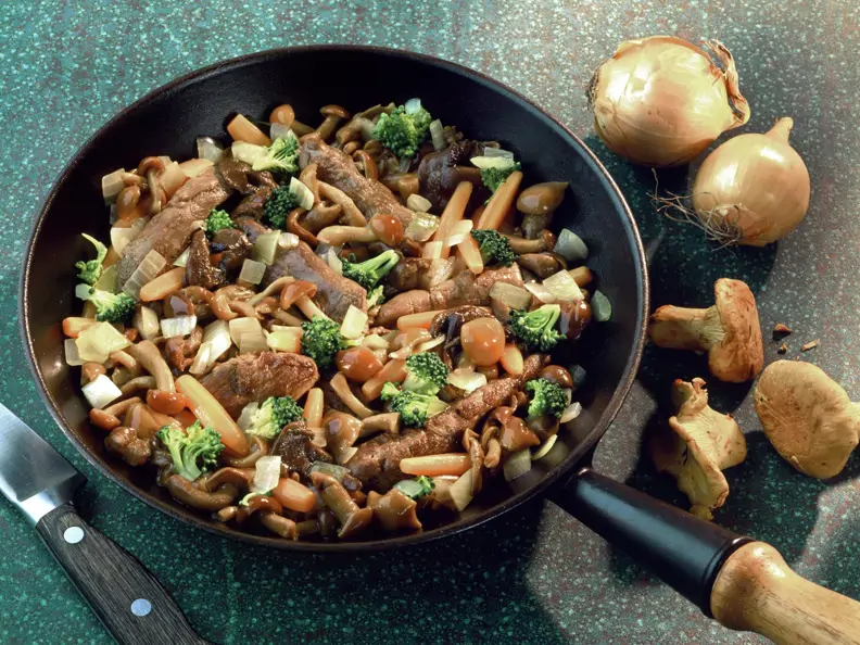 Pilzpfanne mit Lammfilet