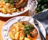 Dicke Rippe mit Bouillongemüse