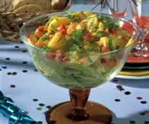 Kartoffelsalat mit Lachs-Vinaigrette