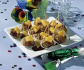 Ananas-Hackbällchen