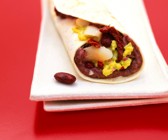 Tortilla-Wraps mit Bohnenpüree