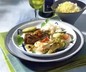 Thunfisch auf Fenchel mit Pistazien-Limettensauce