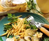 Champignonrahmsauce mit Schupfnudeln