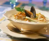 Muschel-Gemüsesuppe