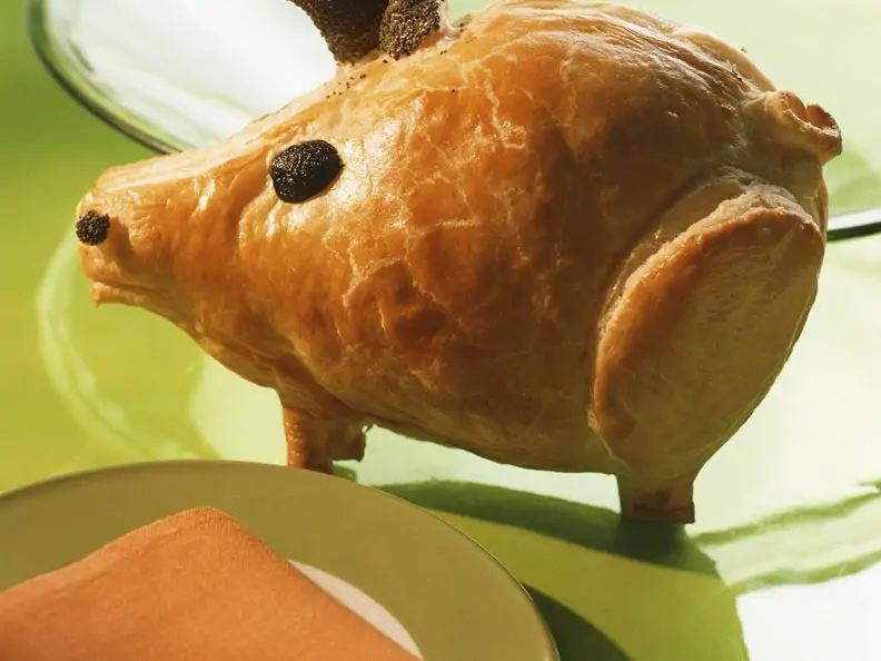 Gefülltes Blätterteigschwein