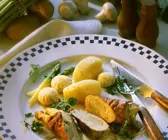 Kalbsröllchen mit Spargelfüllung