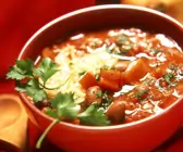 Tomaten-Bohnensuppe