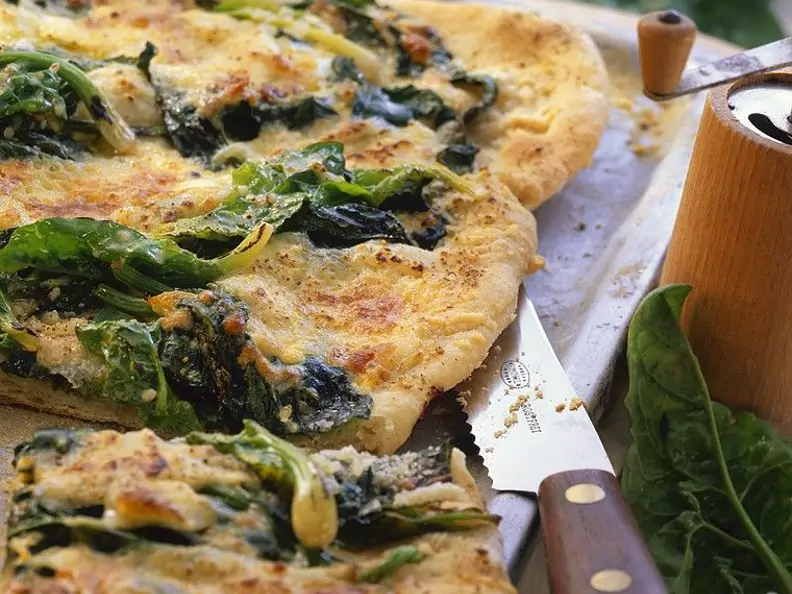 Spinatpizza