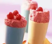 Himbeer-Eissouffle