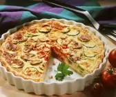 Gemüsequiche mit Champignons