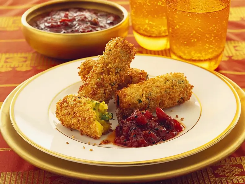 Kartoffel-Sesam-Kroketten