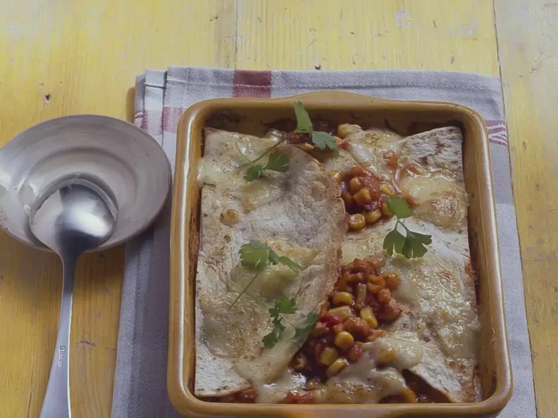 Tortillas mit Hähnchen-Gemüsefüllung