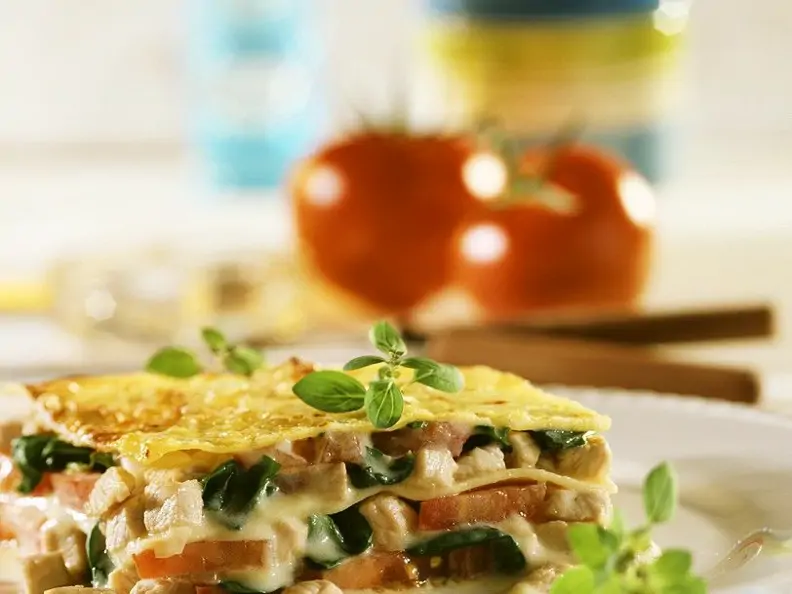 Lasagne mit Hähnchenbrust