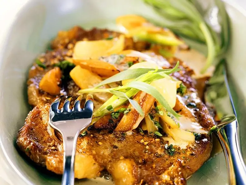 Rostbraten mit Gemüse