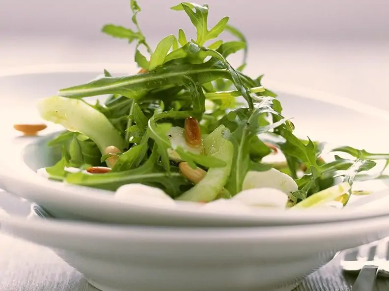 Gurken-Rucolasalat mit Mozzarella
