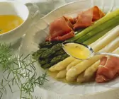 Spargel mit Schinken