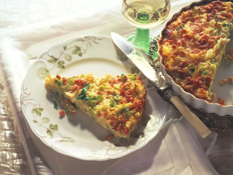 Nudel-Quiche