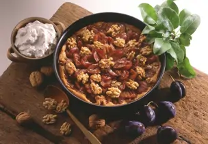 Pflaumen-Walnuss-Kuchen