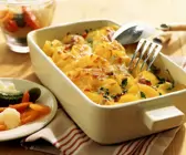 Kartoffelgratin mit Mixed Pickles