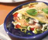 Zucchini-Lachs-Lasagne