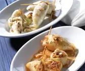 Gefüllter Tintenfisch mit Reis