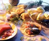 Lachs-Chicorée-Crêpe-Päckchen