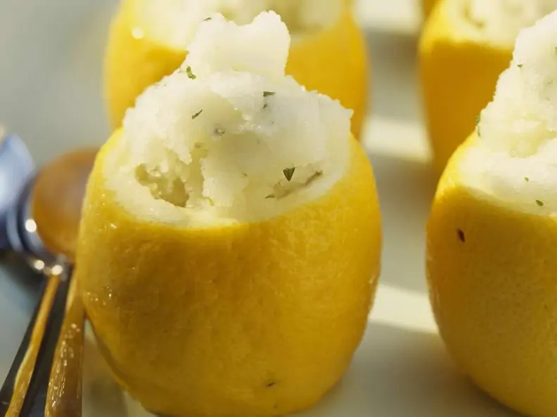 Zitronensorbet