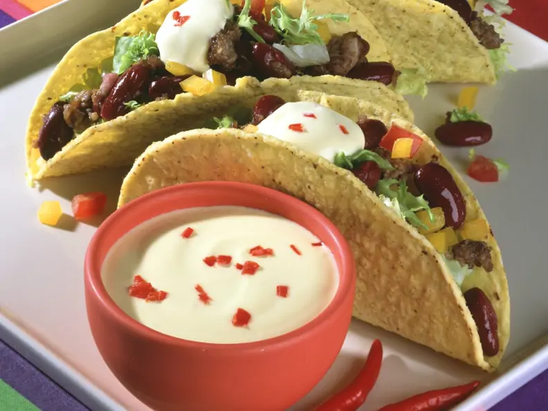 Hack-Bohnen-Tacos