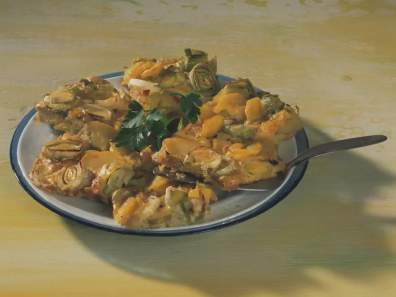 Kartoffel-Lauch-Frittata