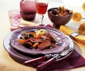 Rehfilet mit gebratenem Kürbis und Brombeeren