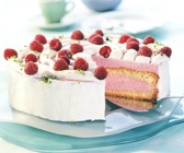 Frischkäse-Himbeertorte