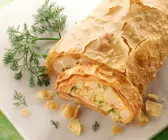 Spargel-Lachsstrudel