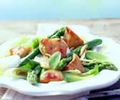 Hähnchenpfanne mit Spargel