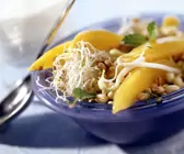 Mangosalat mit Sprossen