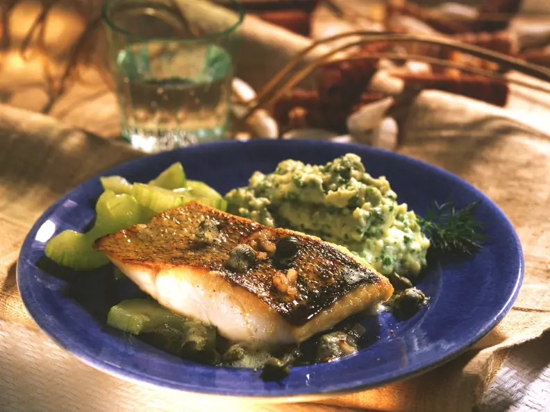 Gebratener Zander mit Kapernbutter