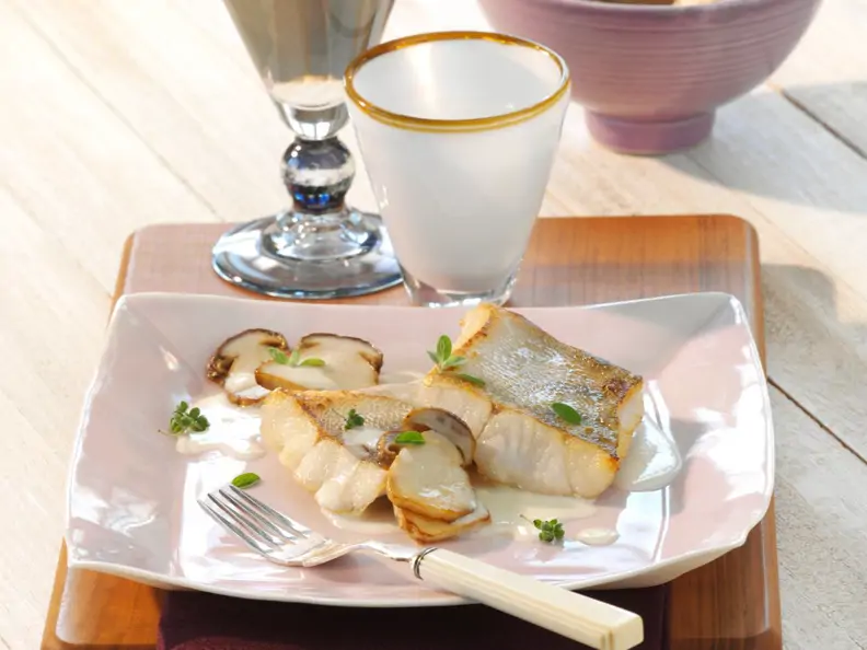 Gebratener Zander mit Steinpilzen
