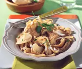 Vollkorn-Tagliatelle mit Austernpilzen