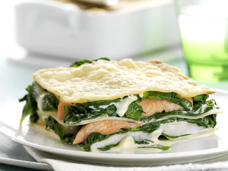 Fisch-Spinat-Lasagne