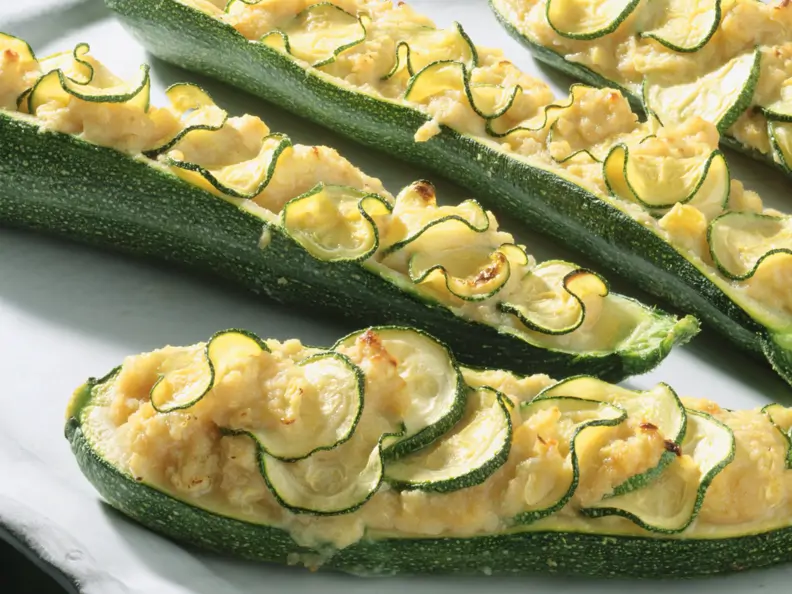 Überbackene Parmesan-Zucchini