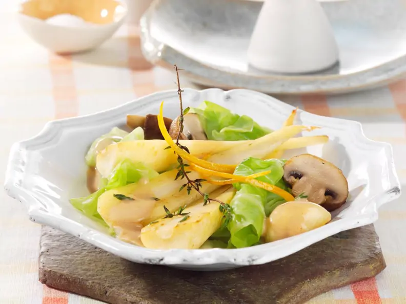 Pastinaken mit Spitzkohl