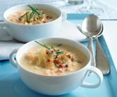 Sauerkrautsuppe mit Croûtons