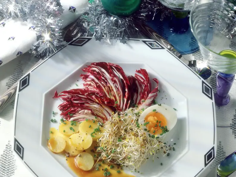Alfalfa-Radicchio-Salat