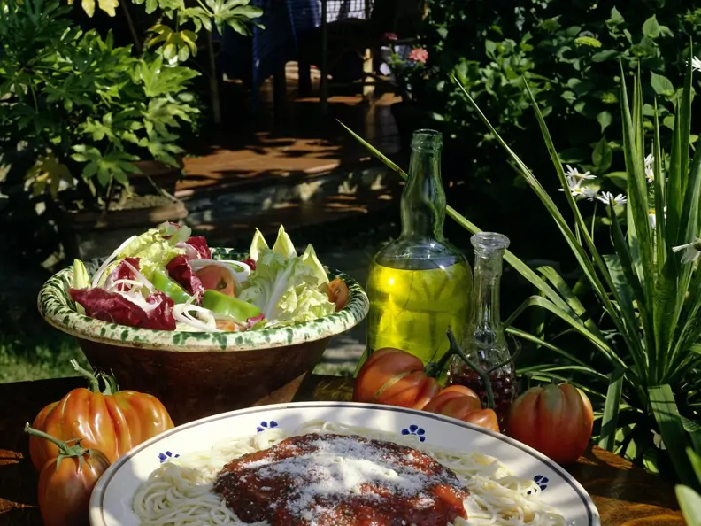 Spaghetti mit Tomatensauce
